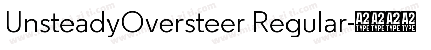 UnsteadyOversteer Regular字体转换